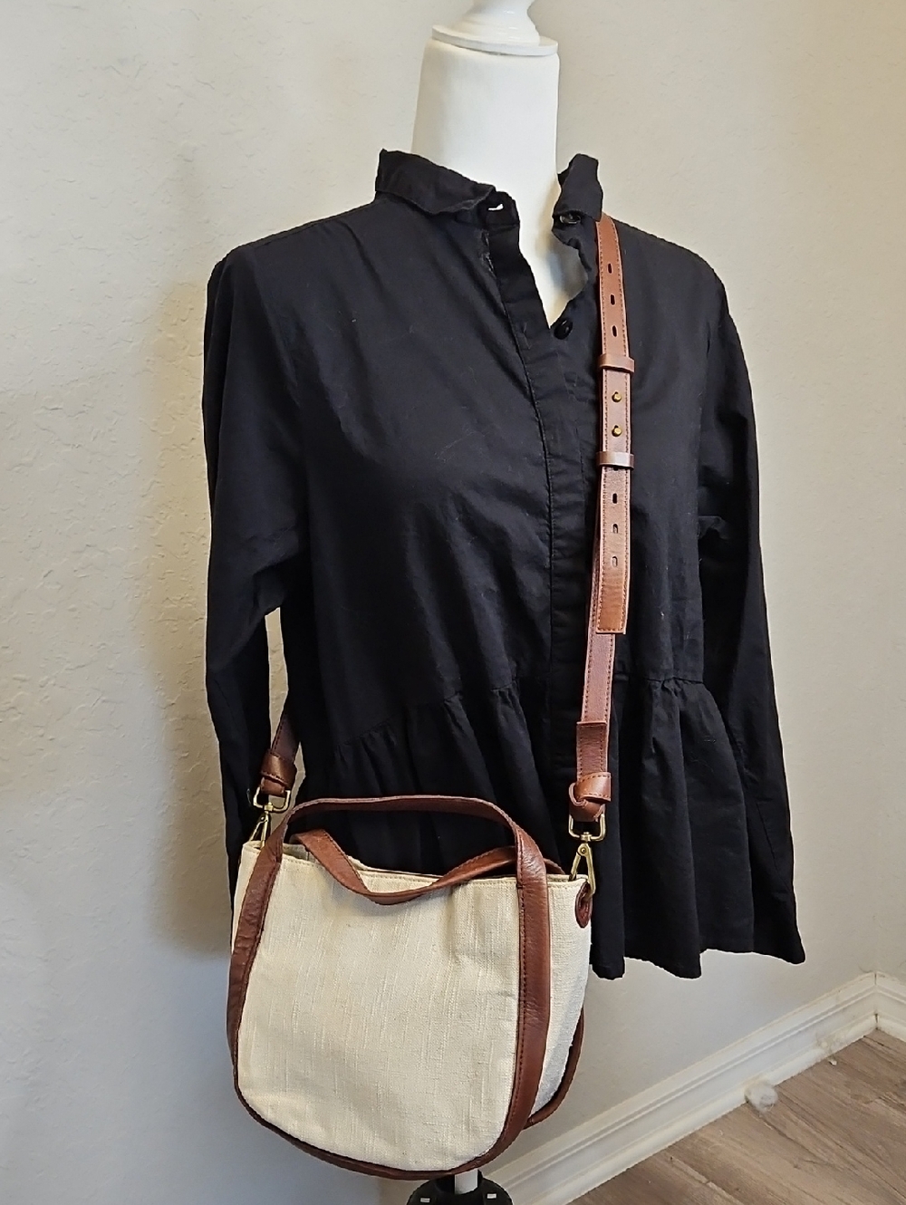 Madewell Sydney Crossbody Bag, Linen/Cotton